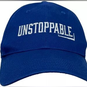R By Richardson Unisex “UNSTOPPABLE” Graphic Hat Baseball Cap Blue White
